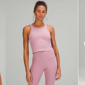 Ebb to Street Cropped Racerback Tank Top